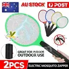 2 Electric Bug Zapper Tennis Racket Mosquito Fly Swatter Insect Killer Battery