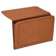 13" Felt Bedside Organizer Bed Hanging Caddy 5 Pockets Hanging Bag Brown