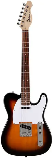 Aria 615 Frontier Series Electric Guitar - 3-Tone Sunburst, Basswood Body, Maple Neck, Rosewood Fingerboard, OS-1 & CS-1 Single Coil Pickups
