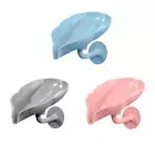Bar Soap Holder Tray Box Leaf-Shape Self-Draining Sponge Holder W/Suction Cup