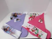 DISNEY HOLIDAY CHRISTMAS STOCKING AND HAT SET NWT