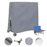 Outdoor Waterproof And Dustproof Table Tennis Table Cover Table Tennis Table Cover 165x70x185cm gray