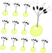 Happyyami 100pcs Multi Use Fishing Shape Float Stoppers for Rivers Lakes and Durable Rubber Fishing Line Stops for Comfortable