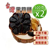 在飛比找ETMall東森購物網優惠-【蔘大王】台灣生機小農黑蒜頭（500gX2）特大版 發酵黑蒜