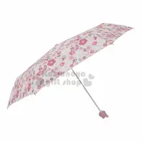 在飛比找樂天市場購物網優惠-小禮堂 美樂蒂 頭型柄折疊雨陽傘《粉.櫻花》折傘.雨傘.雨具