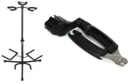 Gator Frameworks Triple Guitar Stand + D'Addario DP0002 Value Bundle