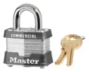 Master Lock 3KA-3303 1-9/16" Laminated Keyed Alike Steel Padlock