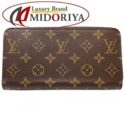 Louis Vuitton Monogram Long Wallet Zippy M42616 Brown/180915