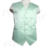 New Man Tuxedo Waistcoat Laurel green Vest only Formal Wedding Party Prom