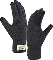 [Generic] 1/5pcs Winter Thermal Gloves - Comfortable Running Thermal Liner Gloves, Touch Screen Mitts | Soft Windproof Warm Touch Screen Winter Thermal Gloves, Winter Knit Gloves for Driving Skiing Running