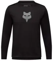 Fox Racing Ranger Fox Head Youth LS MTB Mountain Bike Jersey Black