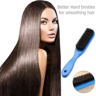 Wood Handle Hair Brush Hard Boar Bristle Combs For Men Women