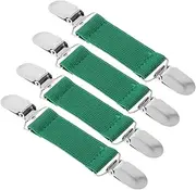 TOGEVAL Versatile Elastic Clips for Trouser Leg 4 Pack Fixing Holders Comfort Fit for Cycling Sports
