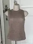 Atmosphere Sweater Tank NWT Sz 4 Small Mauve Metallic Stretchy Dressy Top Shirt