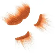 1 Set Simulated Beard Props Doctor Show Costume Fake Mustache Remove Male Brow Gel Fake Beard Christmas Gnome Beard Brush Beard Shaper Eyebrows Balm Cloth Brown