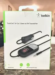 Belkin TuneCast in car 3.5mm to FM Transmitter Black