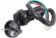 Ignition Barrel Key Switch for Suzuki LT80,Ignition Key Switch Universal Motorcycle 2 Key 4 Wire Start Ignition Switch Electric Door Lock Key ATV Quad Dirt Bike Motor Ignition Key Switches