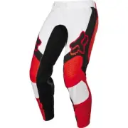 Fox Racing Flexair Mirer Pants, White/Red/Black