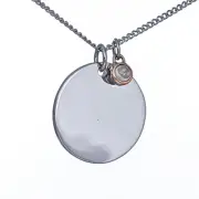 Clogau Silver Pendant Moonstone June Birthstone