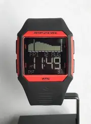 Rip Curl RIFLES DIGITAL TIDE WATCH Mens Surf Watch New - A1119 Flame Red Black