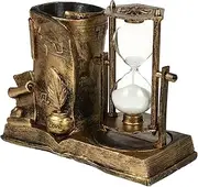Creative Resin Retro Sand Clock Ornament Vintage Style Tabletop Decor Unique Resin Craft for Home Decor Durable and Indoor Adornment Present for Vintage Lovers