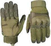 [Anneome] Breathable Half Finger Gloves for Men Touchscreen Hiking Biking Snowboarding Army Green