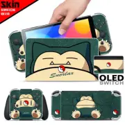 Ci-Yu-Online Pokemon Snorlax Vinyl Skin Screen Protector Nintendo Switch OLED