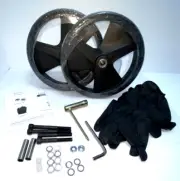 8" Walker / Rollator Replacement Wheels (2) w/ Tools New B*B