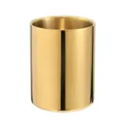 Stainless Steel Pen Holder Gold Pen Cup Metal Vase for Teachers Students Adults