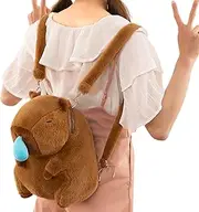 [Lmyit] Capybara Plush Backpack - Lightweight Stuffed Animal Backpack - Casual Bag for School Students, Travel Daypacks with Straps