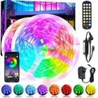 RGB LED Strip Lights 5050 SMD 7m-30M Smart Music Bluetooth Controller 12V