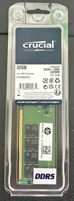 Crucial 32GB (1 x 32GB) DDR5 RAM 4800 CT32G48C40U5