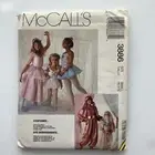 McCalls 3886 Pattern Girls Costumes Ballerina Fortune Teller Fairy Sz 2-4 UNCUT