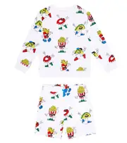 [Stella McCartney Kids] Stella McCartney Kids Printed sweatshirt and shorts set Y 3 multicoloured