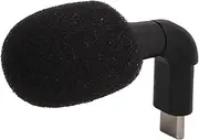 Smartphone Video Mini Microphone, High Dynamic, High Sensitivity, Mini Plug and Play Microphone, 90° Angle, Portable for Video Conferencing