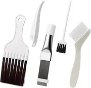 4PCS Air Conditioner Fin Comb Cleaner Kit, Conditionin Condenser Cleaning Comb, Easy Refrigerator Coil Cleaning Brush, Universal Evaporator Radiator Repair Clean Tool for Heat Dryer Pump