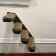 FUKUMARU Cat Climbing Shelf Wall Mounted Four Step Pet Stairway with Jute Yarn