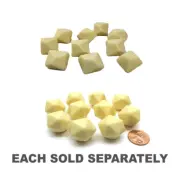 Blank Dice Ivory 10 Pieces Per Bag Great for Creating Your Own Game Designs