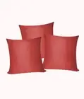 3 x Plain Satin 28x28 Burgendy Cushion Cover / Pillow Cases /Sofa Décor