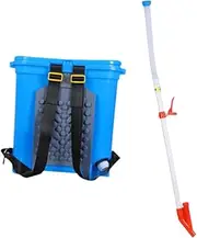 STARTIST 25L Manual Fertilizer Spreader Comfortable Garden Seeding Tool Fertilizer Sprayer Multifunction Fertilizer Spreader for Lawn, Single Hole