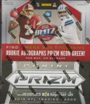 2019 Panini Prizm Football Factory Sealed Mega Box with 10 packs