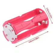 AAA to Size C Battery Converter Adapter Holder Switcher Box Case Cell