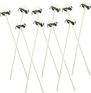 ULTECHNOVO 10Pcs Fireless Aromatherapy Flower Diffusers Dahlia Sticks for Home Fragrance Non Wilting Decorative Scent Sticks Safe and Elegant Aroma Diffuser Accessories