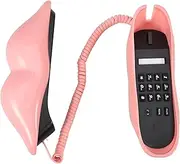 Alipis Real Corded Lip Shaped Phone Creative Vintage Desk Telephone for Home Hotel and Bar Decor Sound Quality Lightweight and Compact Design Present for Birthdays and Celebrations