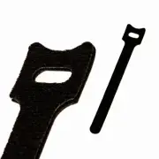 6 Inch Hook and Loop Reusable Strap Cable Cord Wire Ties 100 Pack Black