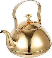 VINTORKY Stainless Steel Teapot with Comfortable Handle and Built Strainer Kettle for Home and Office Use Stylish Design for Modern Decor