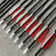 12/24pcs Carbon Arrow ID4.2mm Spine250-1500 Recurve Bow Archery Hunting Shooting