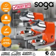 SOGA 2x Commercial Electric Ice Shaver Crusher Slicer Machine Smoothie Maker