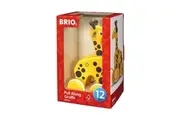 Brio Pull Along Giraffe Kids Childrens Interactive Chasing Play Toy 12M+