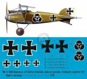 Peddinghaus 1/72 Albatros D.III Markings Friedrich Altemeier Jasta 24 WWI 3688